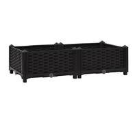vidaXL Fioriera Rialzata 80x40x23 cm in Polipropilene