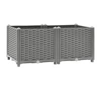 vidaXL Fioriera Rialzata 80x40x38 cm in Polipropilene