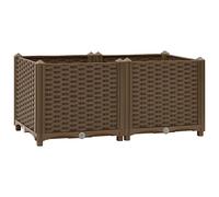 vidaXL Fioriera Rialzata 80x40x38 cm in Polipropilene