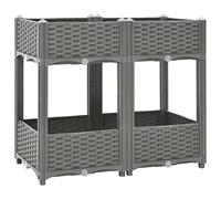vidaXL Fioriera Rialzata 80x40x71 cm in Polipropilene (153298)