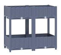 vidaXL Fioriera Rialzata 80x40x71 cm in Polipropilene