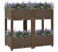 vidaXL Fioriera Rialzata 80x40x71 cm in Polipropilene