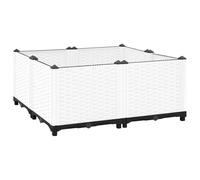 vidaXL Fioriera Rialzata 80x80x38 cm in Polipropilene