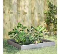 vidaXL Fioriera Rialzata da Giardino 100x100x26 cm in Acciaio Zincato