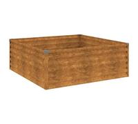 AX Fioriera Giardino Rialzata 100x100x36cm Cop-ten Corten Erbe Ortaggi 0K 151993