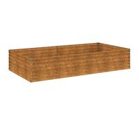 vidaXL Fioriera Rialzata da Giardino 195x100x36 cm in Acciaio Corten