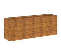 VIDAXL - Fioriera Rialzata Da Giardino 196x50x69 Cm In Acciaio Corten