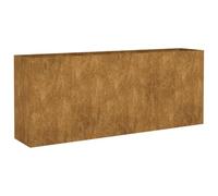vidaXL Fioriera Rialzata da Giardino 200x40x80 cm in Acciaio Corten