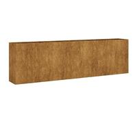 vidaXL Fioriera Rialzata da Giardino 280x40x80 cm in Acciaio Corten