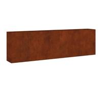 vidaXL Fioriera Rialzata da Giardino 280x40x80 cm in Acciaio Corten