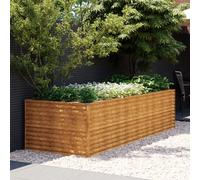 vidaXL Fioriera Rialzata da Giardino 290x100x69 cm in Acciaio Corten
