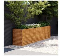 vidaXL Fioriera Rialzata da Giardino 291x50x69 cm in Acciaio Corten, fioriera, fioriera da Esterno, Vaso per Verdure, fioriera da Giardino