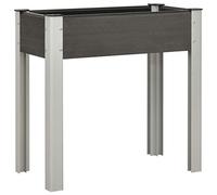 vidaXL Fioriera Rialzata da Giardino 75x40x75 cm in WPC Grigio