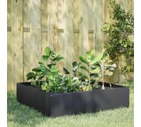 vidaXL Fioriera Rialzata da Giardino Antracite 100x100x25 cm Acciaio, fioriera rialzata, fioriera Rettangolare, fioriera, fioriera da Giardino
