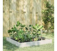 vidaXL Fioriera Rialzata da Giardino Bianca 100x100x26 cm in Acciaio