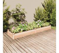 vidaXL Fioriera Rialzata da Giardino Fodera 240x60x25cm Massello Abete