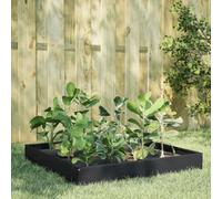 vidaXL Fioriera Rialzata da Giardino Nera 100x100x26 cm in Acciaio