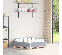 vidaXL Fioriera Rialzata Esagonale Grigia 160x160cm Legno di Pino