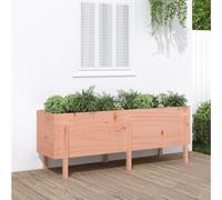 vidaXL Fioriera Rialzata Giardino 160x50x57 cm Legno Massello Douglas
