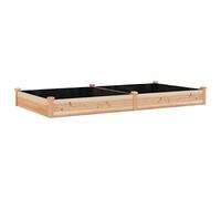 vidaXL Fioriera Rialzata Giardino Fodera 240x120x25 cm Massello Abete