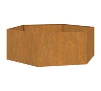 vidaXL Fioriera Ruggine 138x120x45 cm Acciaio Corten