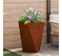 vidaXL Fioriera Ruggine 50 x 50 x 75 cm