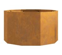 vidaXL Fioriera Ruggine 90 x 90 x 50 cm, Vasi in Acciaio Moderni, Resistenti per Giardino e terrazza, contenitori Rotondi per Piante, Decorazioni per Esterni