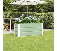vidaXL Fioriera Verde 100 x 40 x 45 cm Acciaio