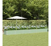 vidaXL Fioriera Verde 600 x 80 x 45 cm Acciaio