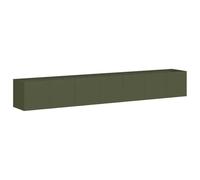 vidaXL Fioriera Verde Oliva 280x40x40 cm in Acciaio Laminato a Freddo, Vaso per Piante, Supporto per Piante, Letto rialzato, Supporto per fioriera