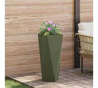 Fioriera Verde oliva 30 x 30 x 75 cm Acciaio