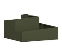 vidaXL Fioriera Verde Oliva 80x80x50 cm in Acciaio Laminato a Freddo