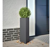 vidaXL Fioriere 2 pz Antracite Triangolari 30x26x75 cm in Acciaio