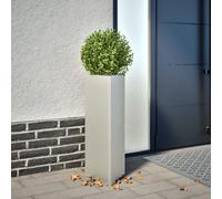 vidaXL Fioriere da giardino 2 pezzi triangolari 35x35x75 cm Acciaio Inox