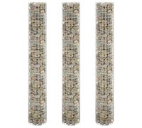 vidaXL Fioriere Gabbione Circolare 3 pz in Acciaio Zincato Ø30x200 cm