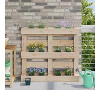 vidaXL Fioriere per Euro pallet 24 pz Verde 13,5 x 9 x 9,5 cm