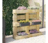 vidaXL Fioriere per Europallet 12 pz Grigio 36x13,5x9,5 cm in PP