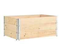 vidaXL Fioriere Rialzate 3 pz 100x150 cm in Legno Massello di Pino