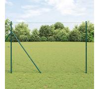 vidaXL Fissaggio a terra esagonale per recinzione 100 x 1,6 m Grigio