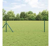 vidaXL Fissaggio a terra esagonale per recinzione 50 x 1 m Verde Rete