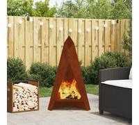 vidaXL Focolare Marrone 58 x 40 x 100 cm