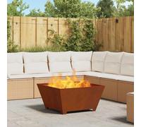 vidaXL Focolare Marrone 80 x 80 x 40 cm