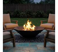 vidaXL Focolare Nero 50 x 50 x 15,5 cm Acciaio
