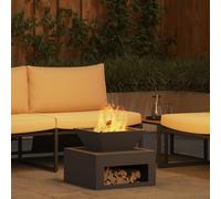 vidaXL Focolare Nero 50 x 50 x 40 cm Acciaio