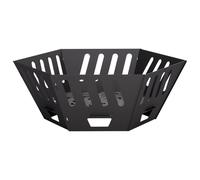 vidaXL Focolare Nero 60 x 60 x 23 cm Acciaio