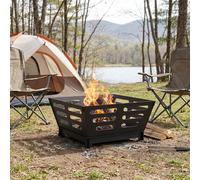 vidaXL Focolare Nero 60 x 60 x 30 cm Acciaio