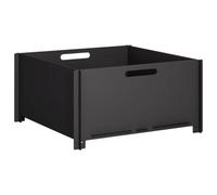 vidaXL Focolare Nero 60 x 60 x 30 cm Acciaio