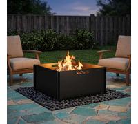 vidaXL Focolare Nero 60 x 60 x 30 cm Acciaio