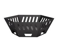 vidaXL Focolare Nero 80 x 80 x 28 cm Acciaio
