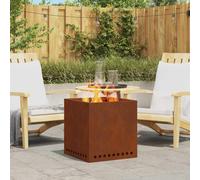 vidaXL Focolare Senza Fumi Marrone 48 x 48 x 50 cm